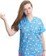 Northcure Tooth and Candy Unisex Multicolour Medical Blouse Cotton and Polyester