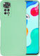 Soft Touch Back Cover Silicone / Plastic Green (Redmi Note 11 / 11S 4G)