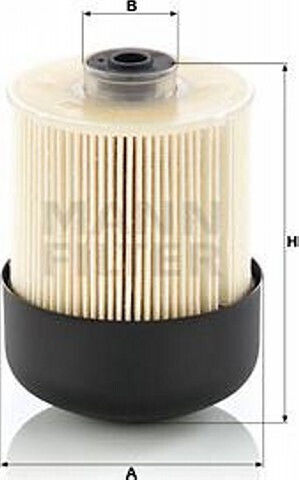 Mann Filter Gasoline Filter for Fiat Talento II / Mercedes-Benz Vito III / Nissan Navara NP300 / Opel Vivaro B / KIT