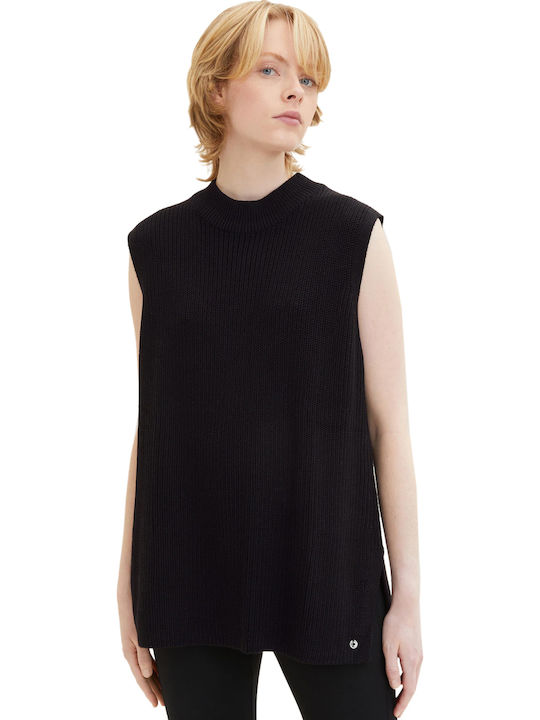 Tom Tailor Women's Sleeveless Sweater Black