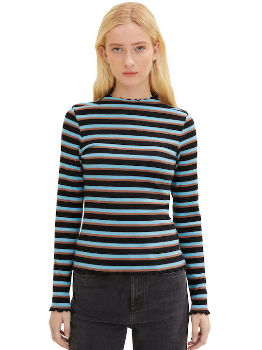 Tom Tailor Women's Blouse Long Sleeve Striped Multicolour