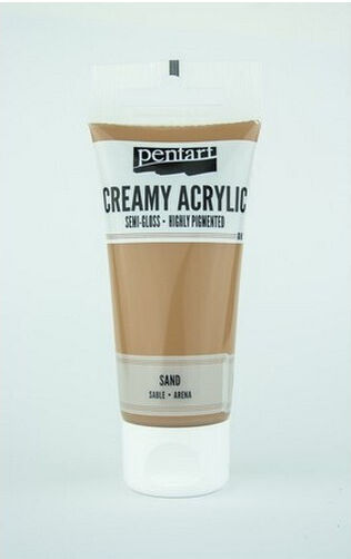 Pentart Creamy Semi-Gloss Ακρυλικό Χρώμα Ζωγραφικής Sand 60ml