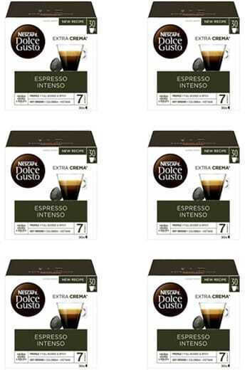 Nescafe Capsules Espresso Intenso Compatible with Machine Dolce Gusto 180caps,tobolek