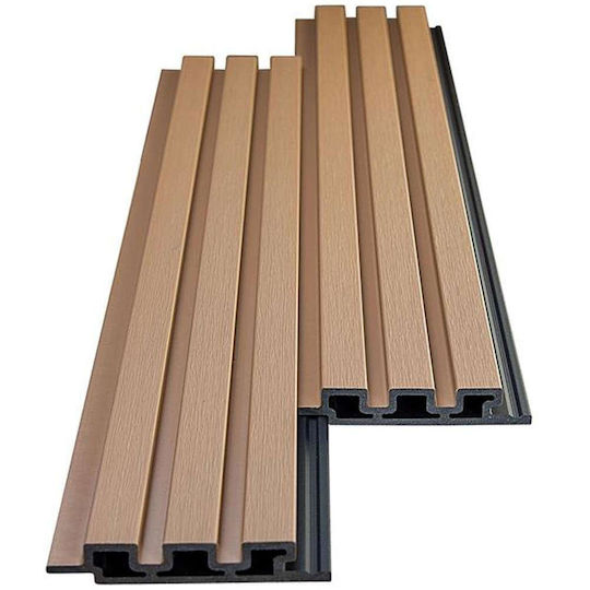 3D Wall Panels From Plastic Screw-On Oak 25/147.5mm Brown 290x14.75x2.5cm 3D Wall Panels From Plastic Screw-On Oak 25/147.5mm Brown 290x14.75x2.5cm