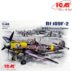 Italeri Bf 109F-2 WWII German Fighter Modellfigur Flugzeug im Maßstab 1:48