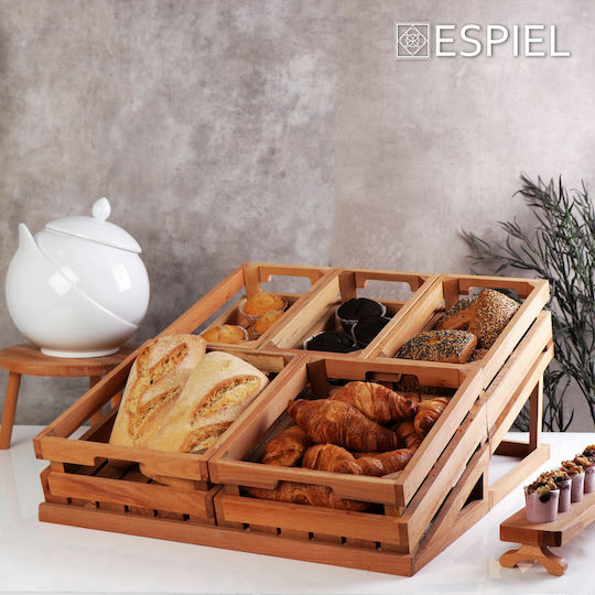Espiel Επιτραπέζια Βάση Ξύλινη 53.5x32.5x10εκ. 2τμχ Καφέ Espiel Επιτραπέζια Βάση Ξύλινη 53.5x32.5x10εκ. 2τμχ Καφέ