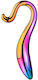 Dream Toys Elegant Curved Glamour Glass Γυάλινο Dildo 18cm