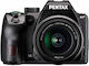 Pentax DSLR Φωτογραφική Μηχανή KF Crop Frame Kit (DA 18-55mm F3.5-5.6 AL WR) Black