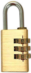 EDM Grupo Steel Padlock Brass Combination 78mm 1pcs