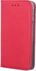 Senso Magnet Synthetic Leather Book Red (Redmi A1)