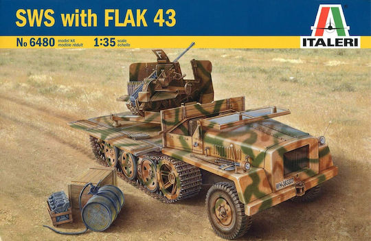 Italeri Φιγούρα Μοντελισμού Τανκ SWS With FLAK 43 σε Κλίμακα 1:43