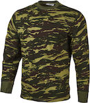 Woodland Long Sleeve Sweatshirt Military Army In Khaki Colour