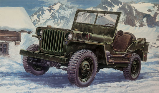 Italeri Φιγούρα Μοντελισμού Αυτοκίνητο Willys Jeep ¼ ton σε Κλίμακα 1:24