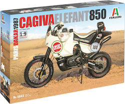 Italeri Figură de modelism Mașină Cagiva Elefant 850 Paris Dakar 1987 în scara 1:9 23.8cm