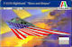 Italeri F-117A Nighthawk Star And Stripes Modeling Figure Airplane in Scale 1:72 28cm.