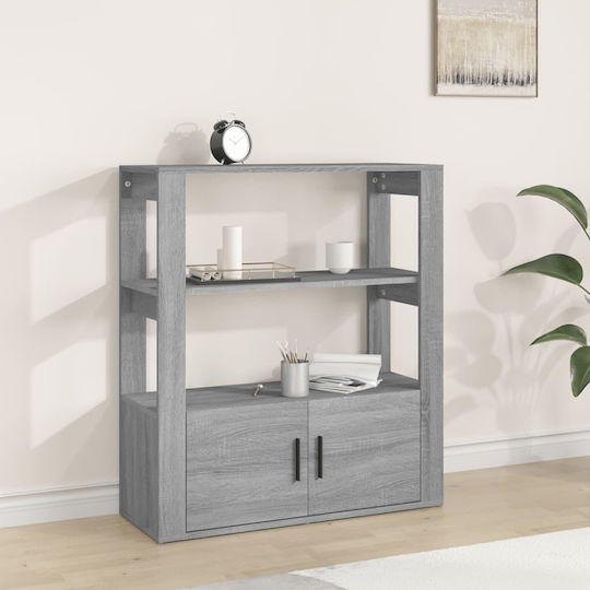Bibliothek Grau Sonoma 80x30x90cm