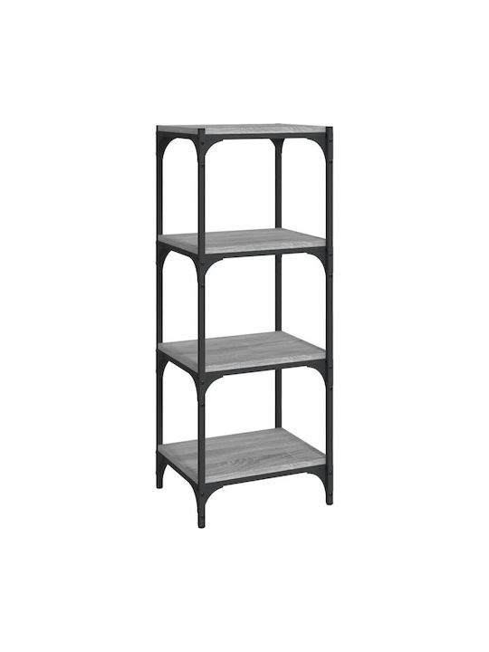 Shelving Unit Floor Grey Sonoma 40x33x100cm