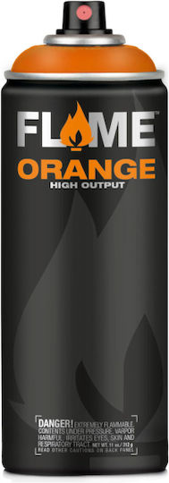 Flame Paint Spray Paint Acrylic with Matt Effect Orange Cocoa Light 400ml