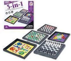 Board Game Mαγνητικό Ταμπλό Παιχνιδιών 5σε1 for 5 Players (EN)