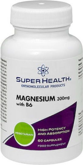 Super Health Magnesium with B6 300mg 60 κάψουλες