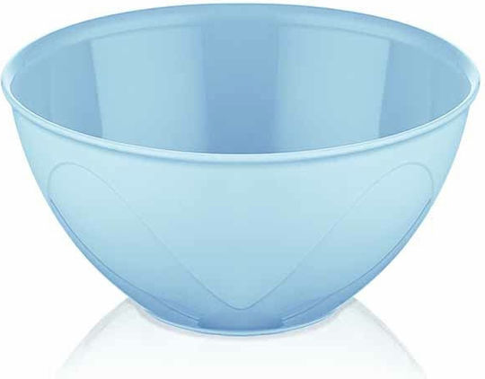 Homestyle Serving Bowl Round Plastic Blue with Diameter 16.5cm
