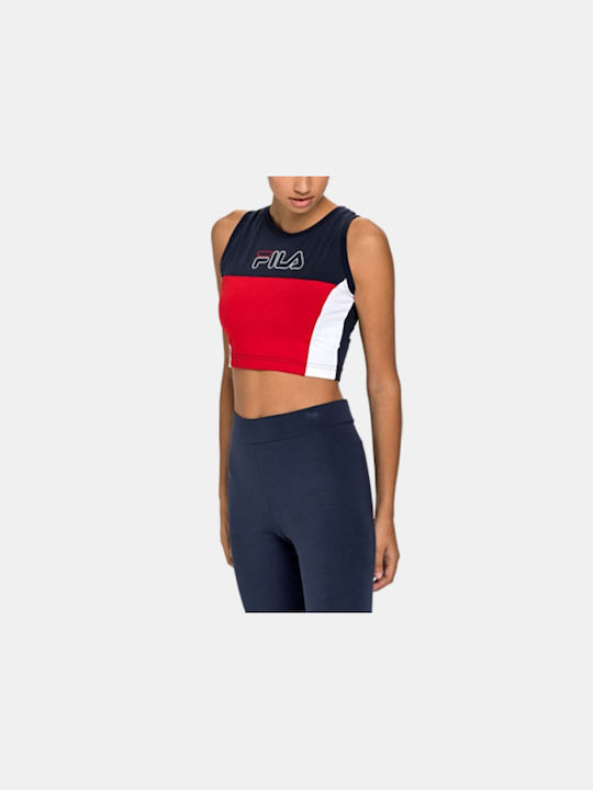Fila Women's Athletic Crop Top Sleeveless Multicolour
