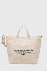 Karl Lagerfeld Geantă pentru femei Cumpărător Umăr Bej
