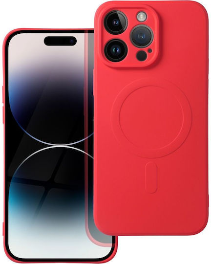 Forcell Mag Back Cover Σιλικόνης Κόκκινο (iPhone 14 Pro Max)