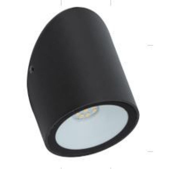 Viokef Juno Spot de exterior montat pe perete LED IP65 4W cu Alb Cald Lumină Dublu Fascicul