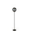 Viokef Smoke Floor Lamp H155.5xW30cm. with Socket for Bulb E27 Black