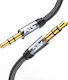 ATC Καλώδιο Ήχου 3.5mm male - 3.5mm male Μαύρο 5m με Επίχρυσους Ακροδέκτες 02.008.0126