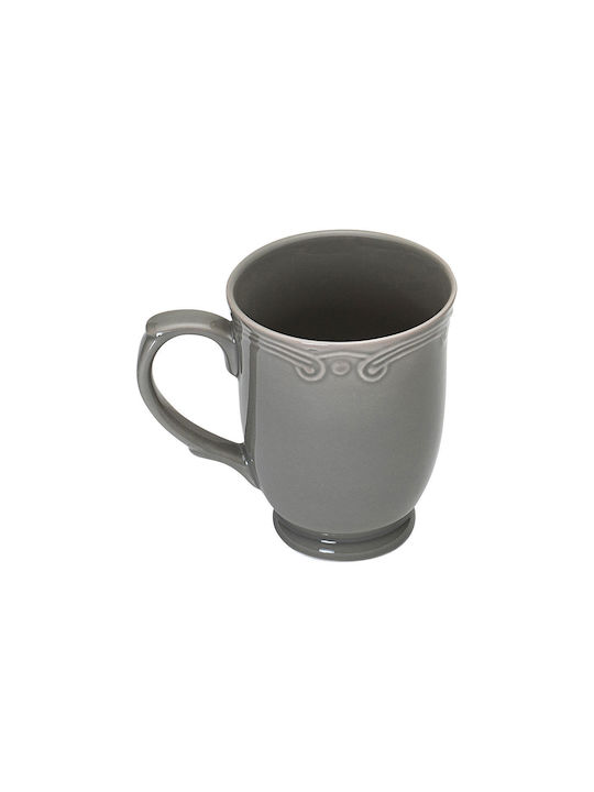 Estia Athénée Porcelain Cup Gray 340ml