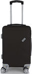 Ormi 887 Cabin Travel Suitcase Hard Black with 4 Wheels Height 55cm.
