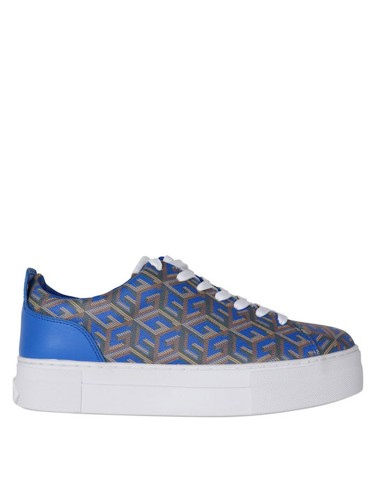 Guess Giaa5 Flatforms Sneakers Blue