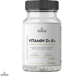Supplement Needs Vitamin D3+K2 Βιταμίνη 5000iu 120 ταμπλέτες