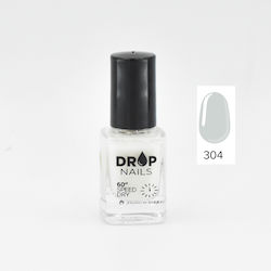 Drop Cosmetics 60'' Speed Dry Gloss Βερνίκι Νυχιών Quick Dry 304 Pearl White 13ml