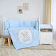 Lorelli Set Für Krippe Little Bear Hellblau 6Stück
