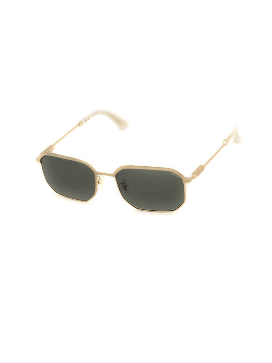 Police Γυαλιά Ηλίου με Χρυσό Μεταλλικό Σκελετό και Πράσινο Φακό SPLF73 0300
