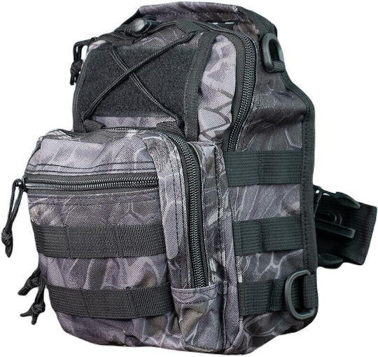 Mijo One Strap Στρατιωτικό Σακίδιο Πλάτης Black Python 10lt