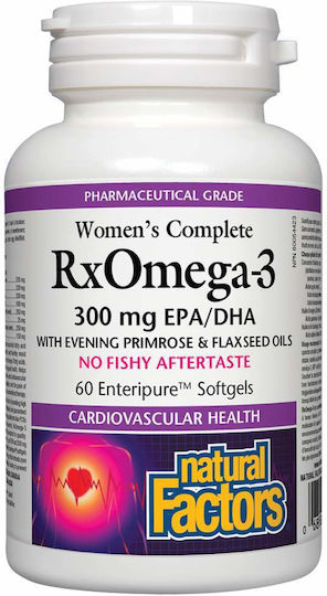 Natural Factors Женски Комплект RxOmega-3 Рибено Масло 60 Меки Капсули