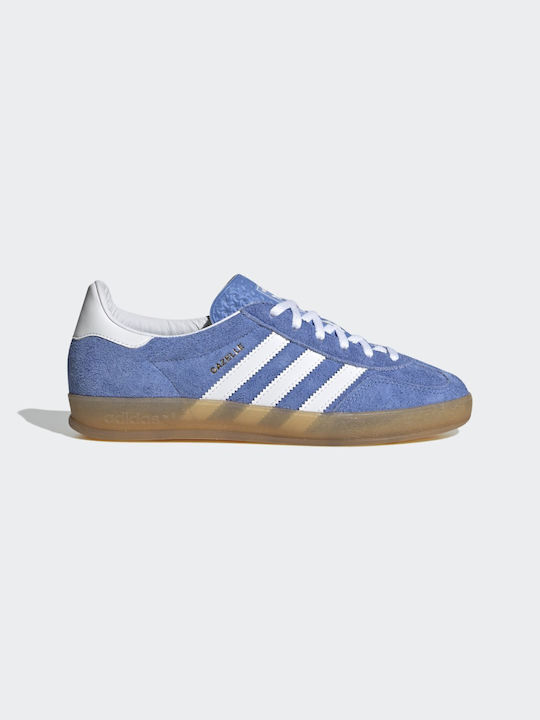 Adidas Gazelle Indoor Femei Sneakers Blue Fusion / Cloud White / Gold Metallic