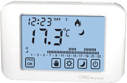 Orbis Mirus Touch Digital Thermostat Raum mit Touchscreen Weiß