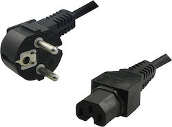 Scruffs & Tramps Schuko - IEC C15 Cable 1.5m Μαύρο 06.002.0003