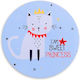 Nino Cat Princess Mouse Pad (190mm) Light Blue 5-01-05-14-00100