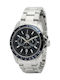U.S. Polo Assn. Charles Ανδρικό Ρολόι 40mm Μπαταρίας με Ασημί Μεταλλικό Μπρασελέ