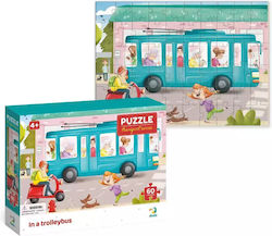 Puzzle pentru Copii Trolley Bus pentru 4++ Ani 60buc Dodo