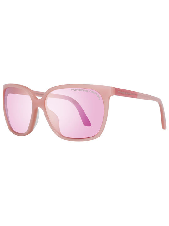 Porsche Design Women's Sunglasses with Pink Frame and Fuchsia Lens P8589 D