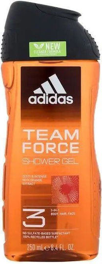 adidas Team Force Αφρόλουτρο σε Gel για Άνδρες 3in1 250ml