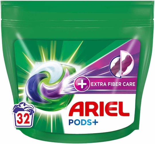 Ariel All in 1 Extra Fiber Care Detergent pentru haine (32 Capsule)