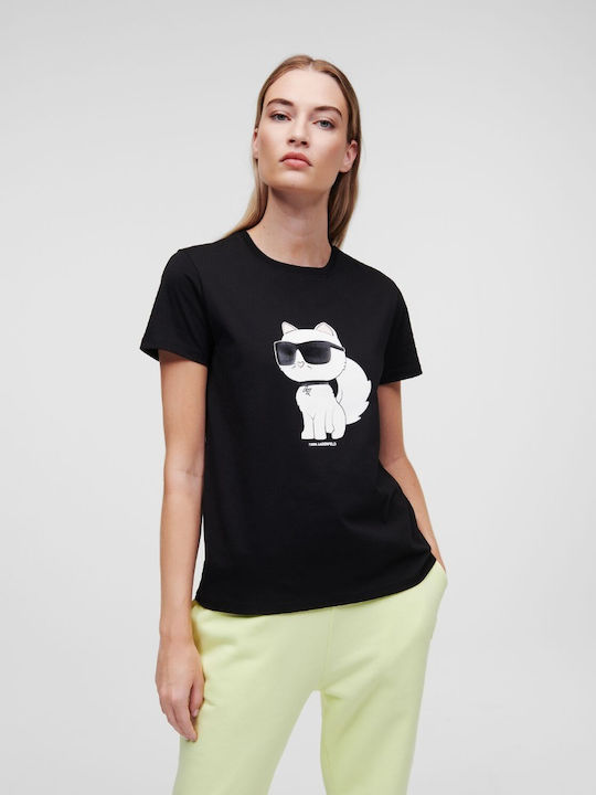 Karl Lagerfeld Damen T-Shirt Schwarz